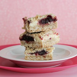 Oatmeal Cheesecake Cranberry Bars