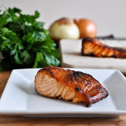 Bourbon Glazed Salmon