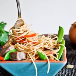 Sweet & Spicy Beef w/ Noodles