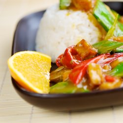 Spicy Tofu with Pea Pods