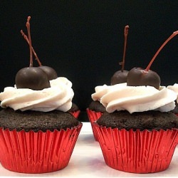 Chocolate Cherry Cupcakes