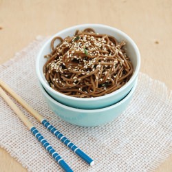 Soba Noodles with Sesame Seeds