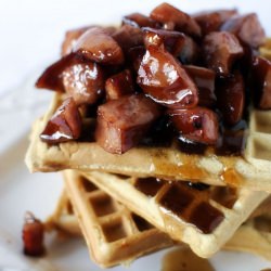 Waffles w/ Kielbasa in Syrup