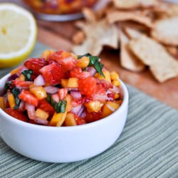 Strawberry Mango Basil Salsa