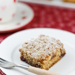 Raspberry Cocoa Nib Coffee Cake