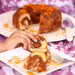 Cocoa Orange Marble Cake