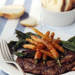 Roasted Asparagus & Baby Carrots