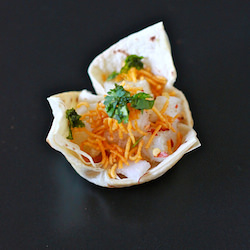 Tortilla Cups with Tangy Filling