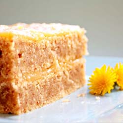 Almond Cake with Egg Custard