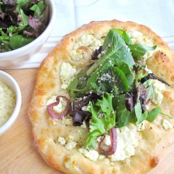 Goat Cheese Caramelized Onion Pizza