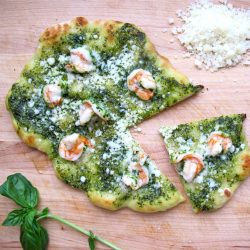 Shrimp Pesto Pizza