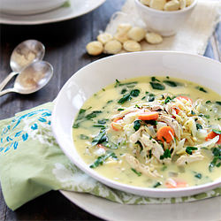 Lemon Chicken and Orzo Soup