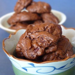Chocolate Cherry Brownie Cookies