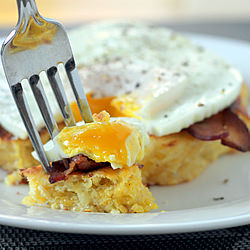 Corn Cake Breakfast Stack