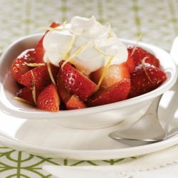 Balsamic Strawberries w Mascarpone