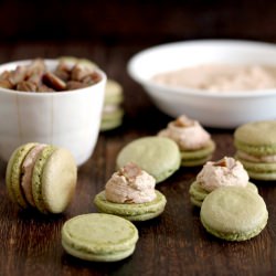 Matcha Chestnut Macarons