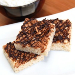 Toasted Coconut Rice Krispies Treat