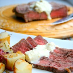 London Broil with Creamy Sauce