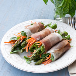 Asparagus Wrapped w/ Prosciutto