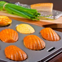 Polenta, Parmesan, Chive Madeleines