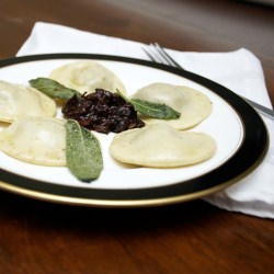 Sherried Chicken Liver Ravioli