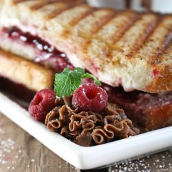 Raspberry Cream Cheese Paninis