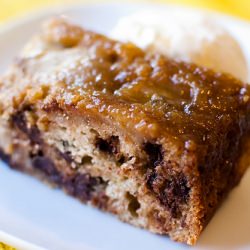 Banana-Chocolate Upside Down Cake