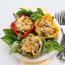 Barley & Quinoa Stuffed Peppers