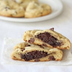 Brownie Stuffed Chocolate Chip