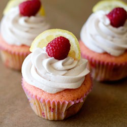 Lemon and Raspberry Cupcakes