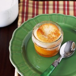 Peach Cobbler in a Mason Jar