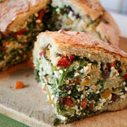 Bell Pepper Stuffed Bread