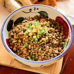 Lentil Salad with Olivada