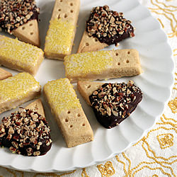 Easy Dipped Shortbread Cookies