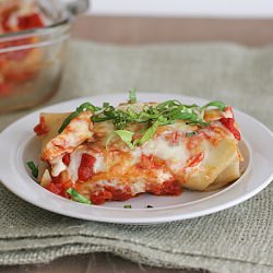 Spinach Mushroom Cannelloni