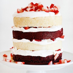 Red Velvet Strawberry Shortcake