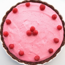 Frozen Raspberry Mousse Tart