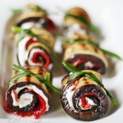Eggplant Rolls w/ Milk Paste