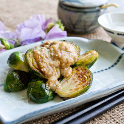 Brussel Sprouts w/ Sesame Miso