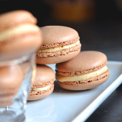 Chocolate and Espresso Macaron