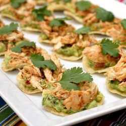 Chipotle Chicken Tostada Bites