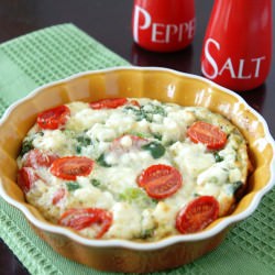 Spinach Egg White Frittata with Feta