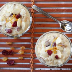 Rice Pudding with Cranberry