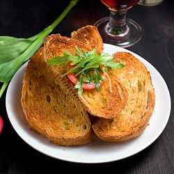 Potato Bread Bruschetta