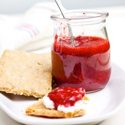 Roasted Strawberry Refrigerator Jam