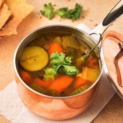 Zucchini and Carrot Garlic Rasam