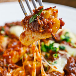 Gnocchi Poutine with Short Rib Ragu
