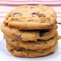Peanut Butter Snickers Cookies