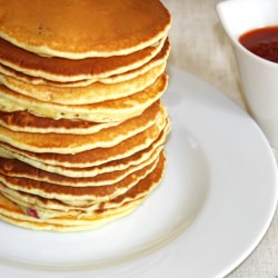 Pancakes with Blood Orange Syrup