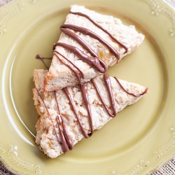 Banana Scones with Nutella Drizzle